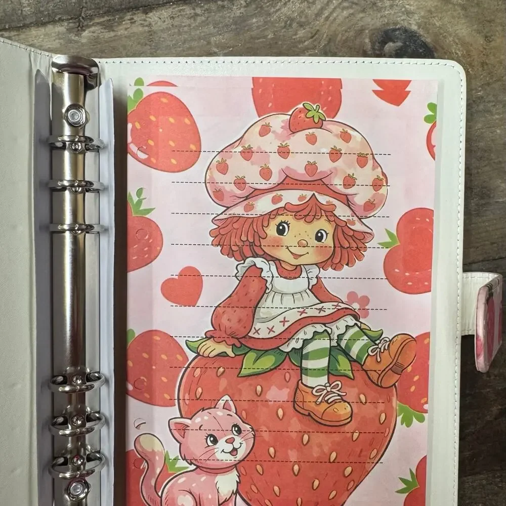 Strawberry Shortcake A5 Binder w/ matching paper